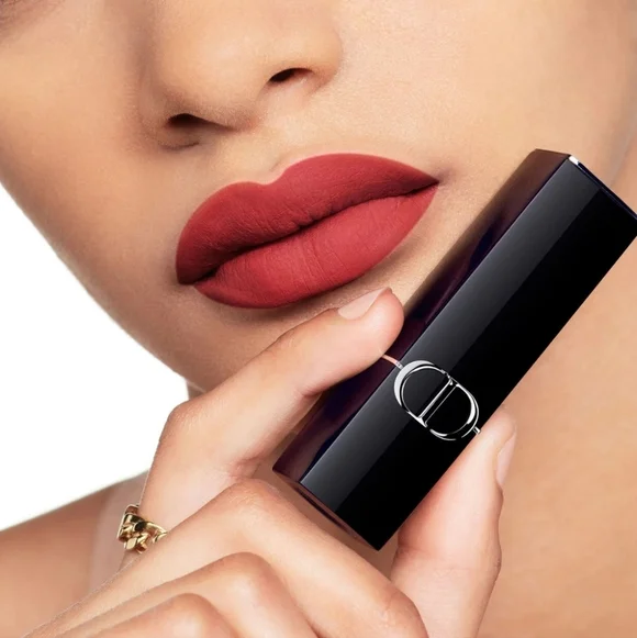 Dior Rouge Dior Velvet Finish Lipstick: Souffle de Rose (360), New - Picture 4 of 4